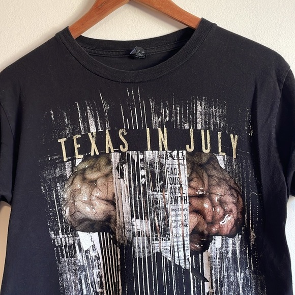 Texas In July Band T-Shirt Medium Black Metal Merch Tour Short Sleeve Casual - Picture 2 of 8